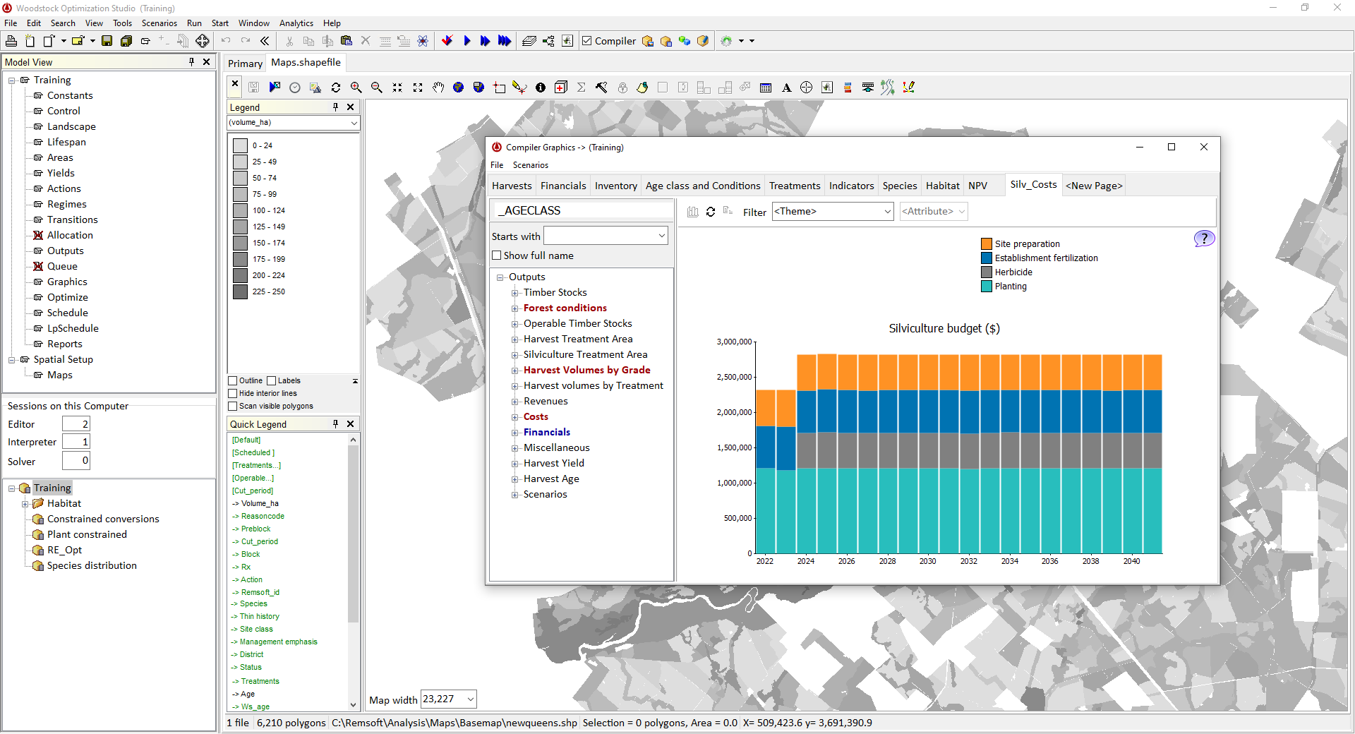 screenshot of Woodstock Optimization Studio